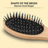 Wooden Oval Hair Brush
